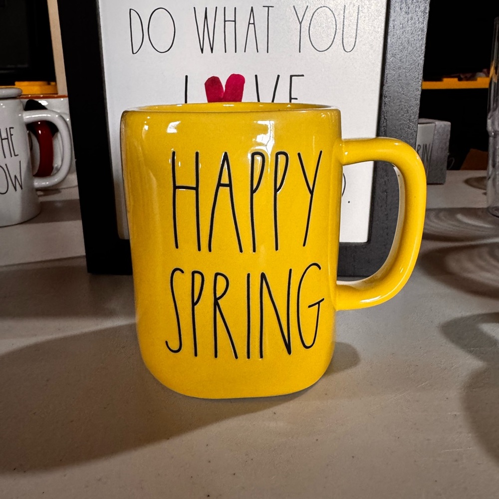 Rae Dunn Yellow Happy Spring Mug